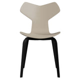 Grand Prix Chair: High + Light Beige + Black Veneer