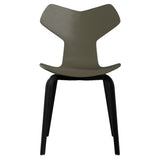 Grand Prix Chair: High + Olive Green + Black Veneer