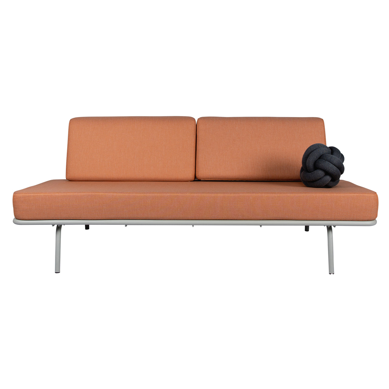 Sofabed: Faded Orange + Grey