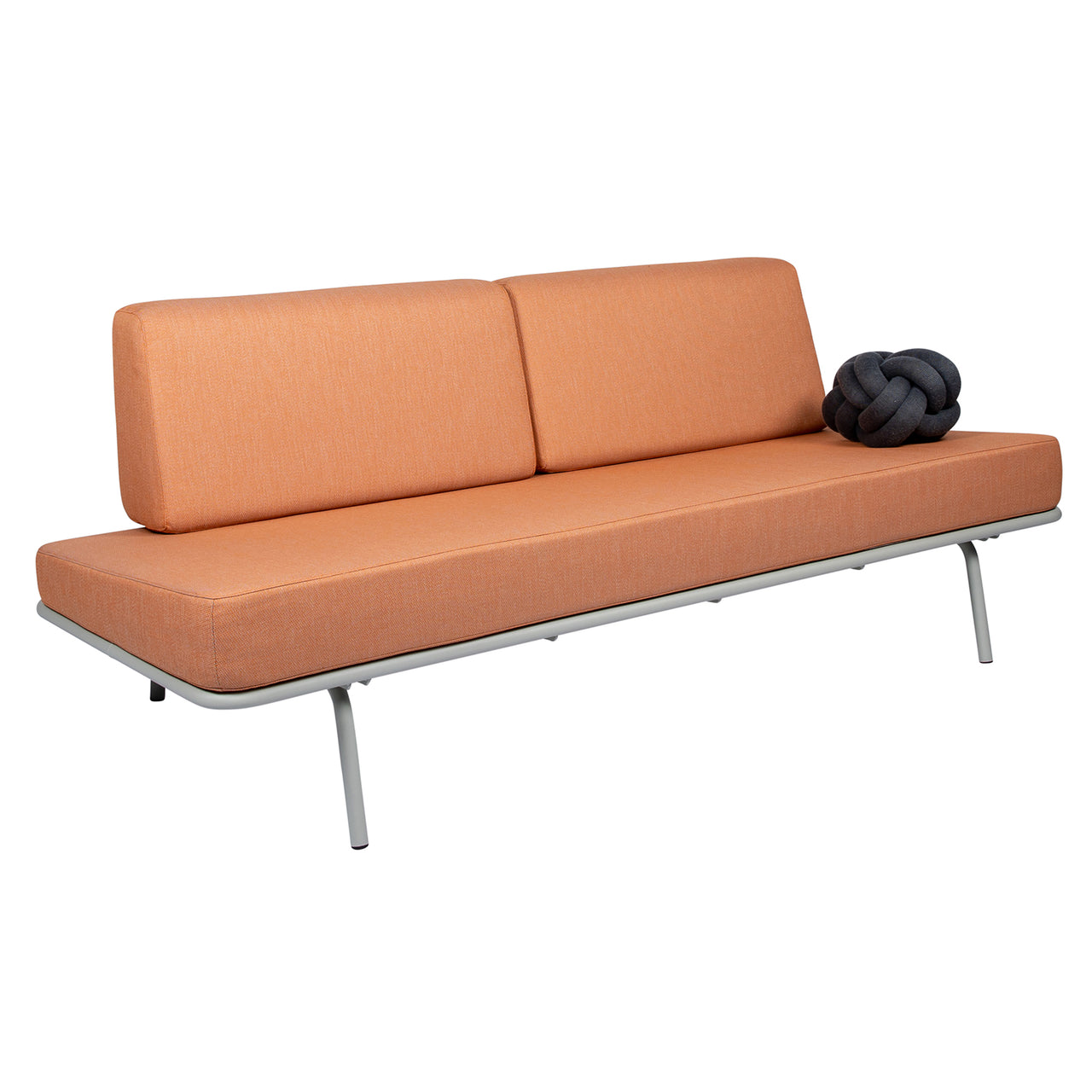 Sofabed: Faded Orange + Grey