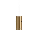 Trombone Cylinder Pendant: Brass