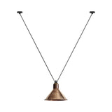 Les Acrobates N° 323 Pendant Lamp: Extra Large + Raw Copper + Conic