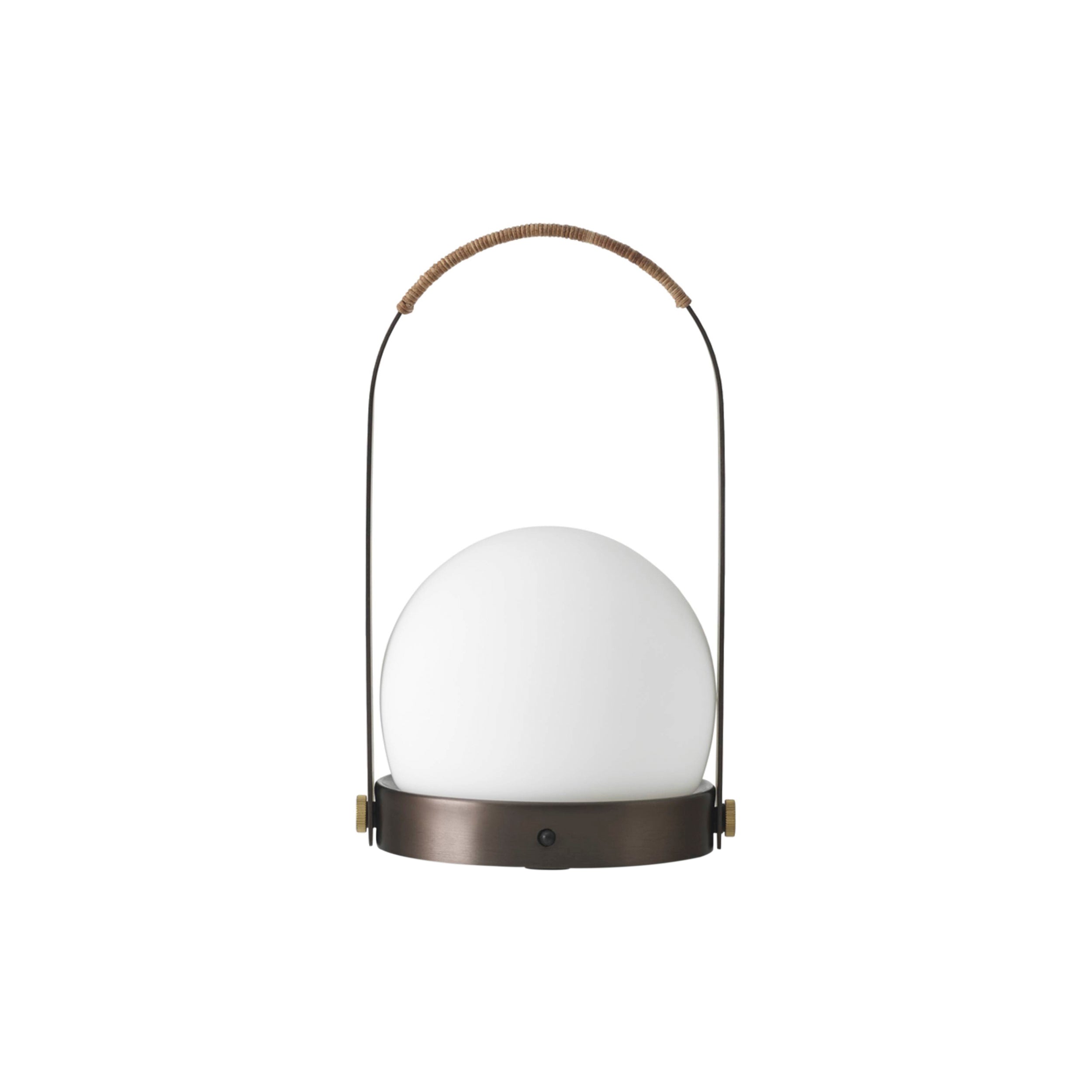 Carrie Portable Table Lamp: Metallic + Bronzed Brass