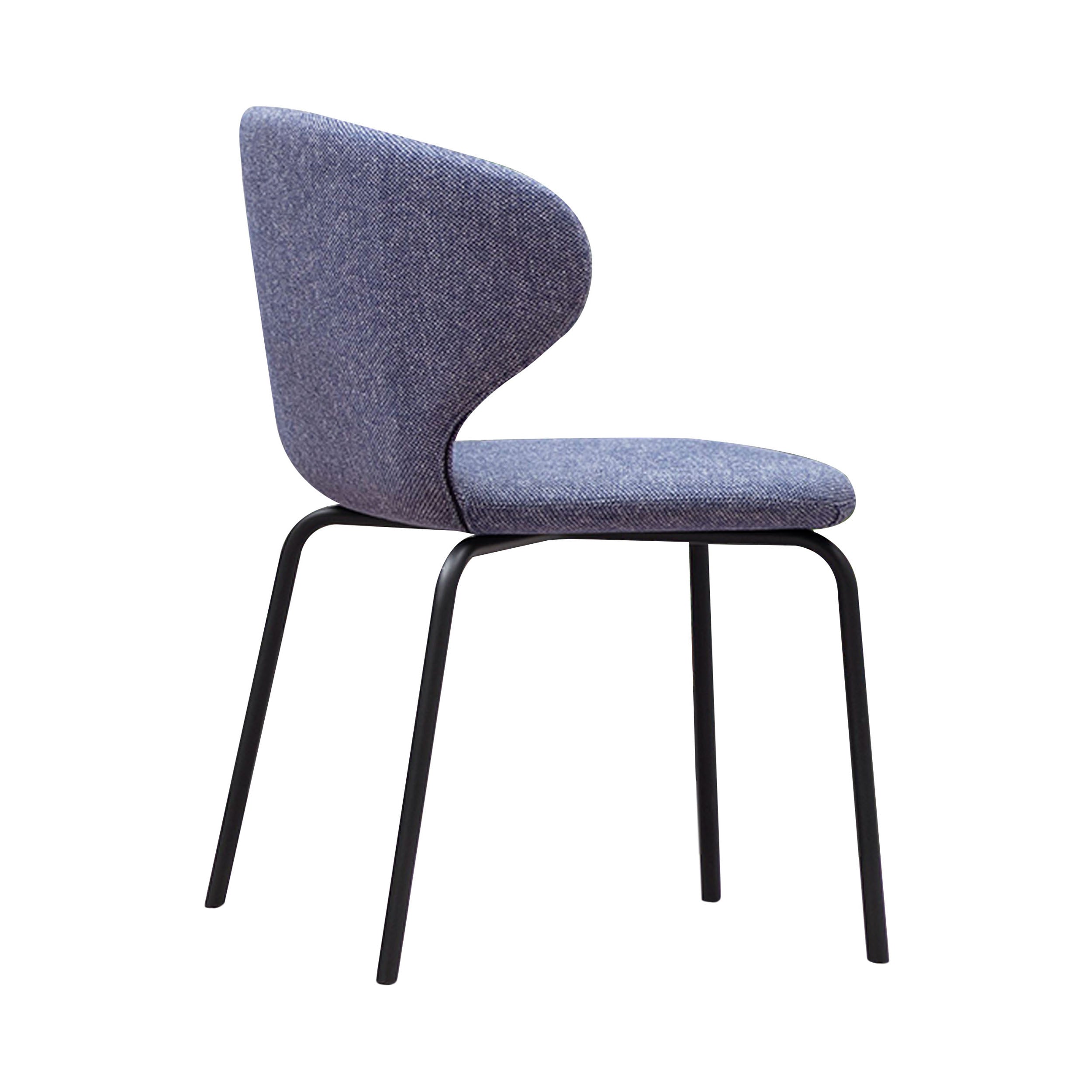 Mula Stacking Side Chair: Black