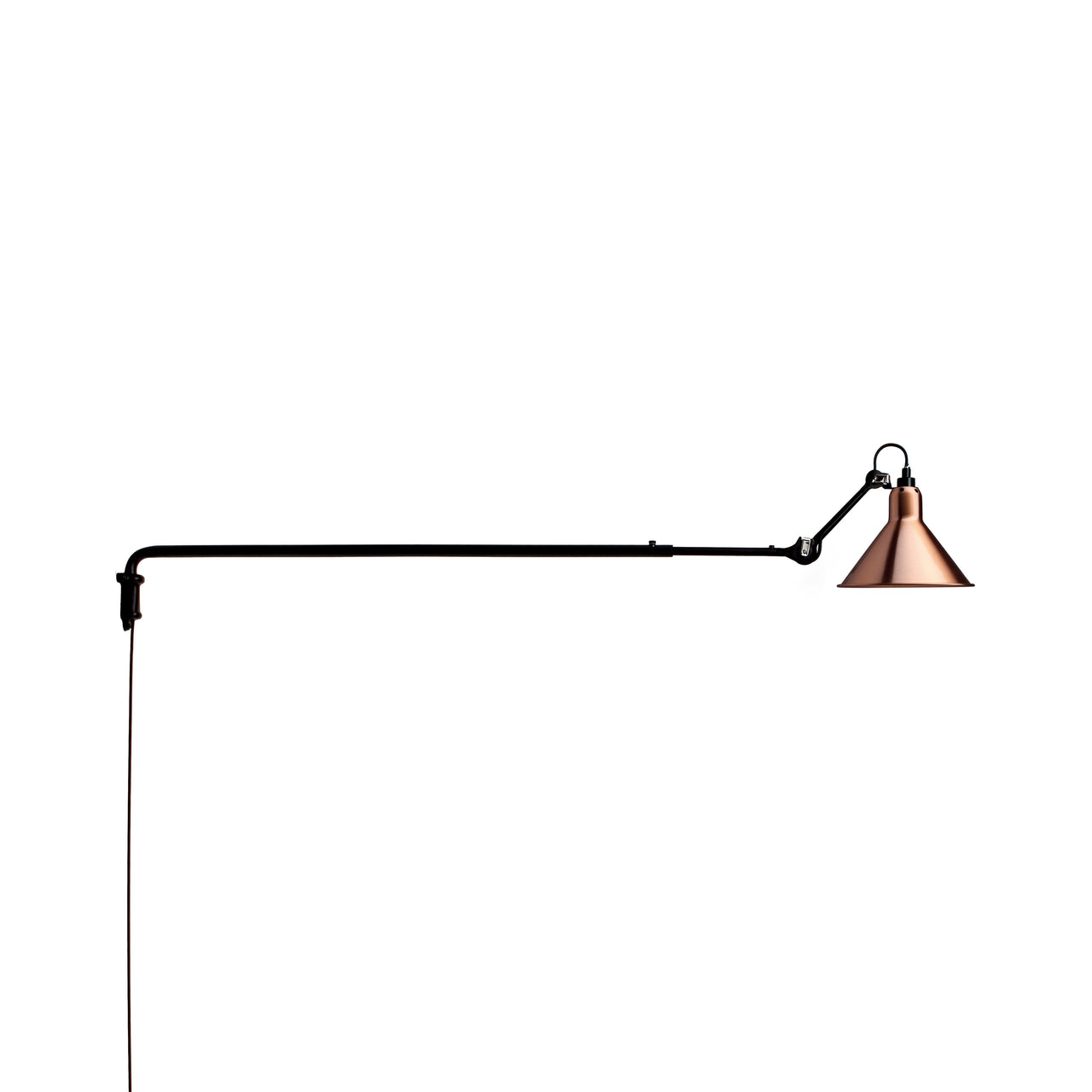 Lampe Gras N°213 Lamp: Copper + Conic