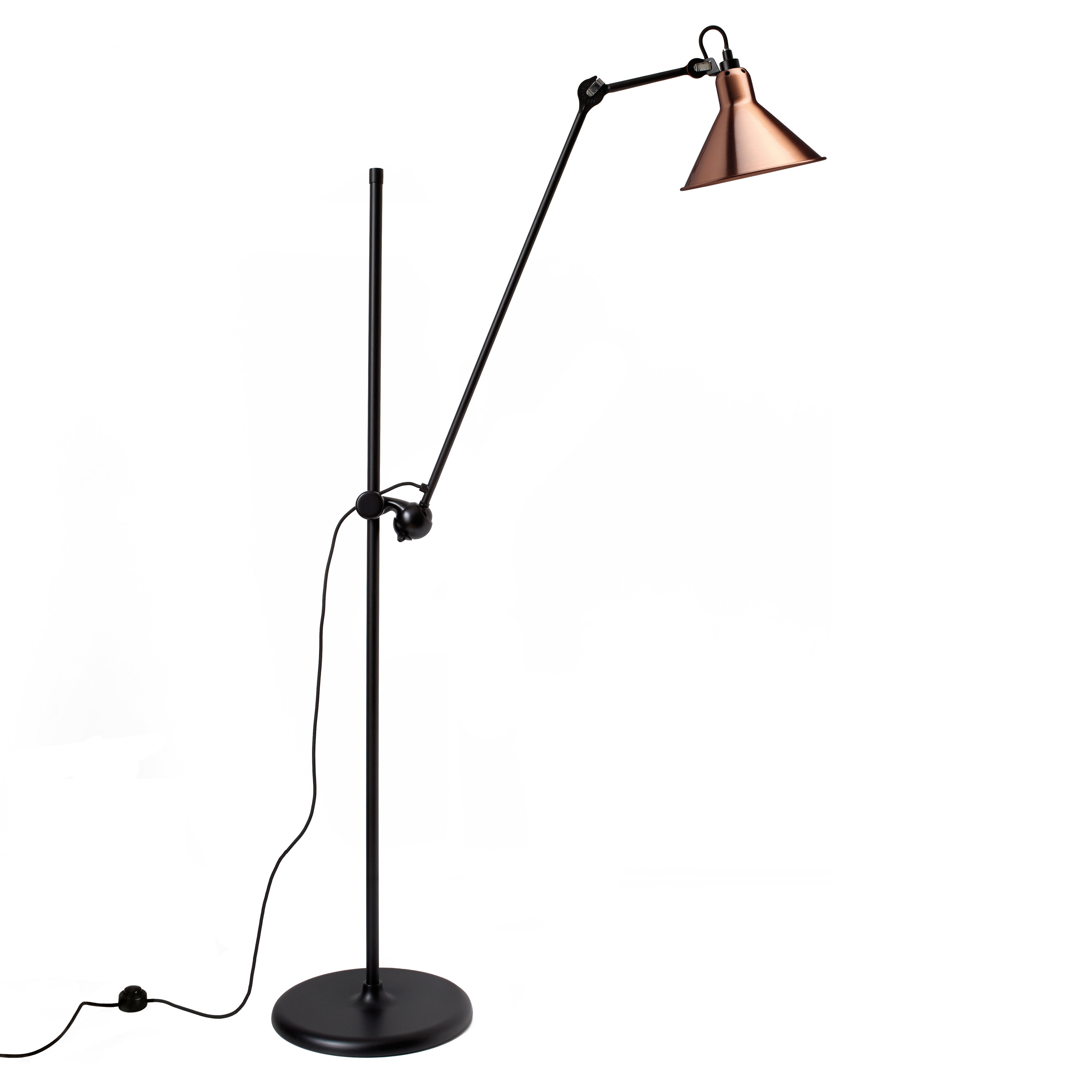 Lampe Gras N°215 Floor Lamp: Copper + Conic