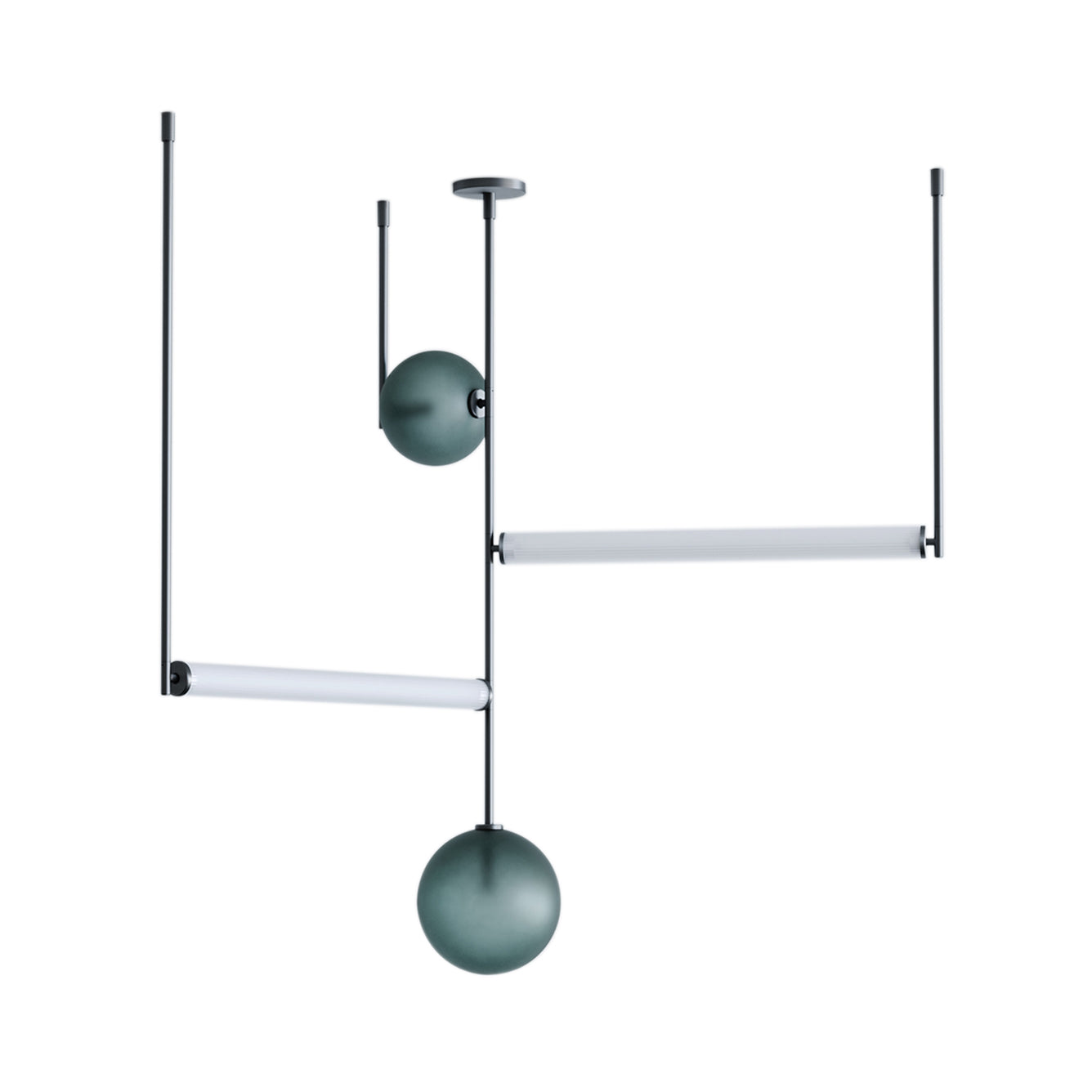 Equalizer 4 Piece Axial: Black Anodize + Smokey Green