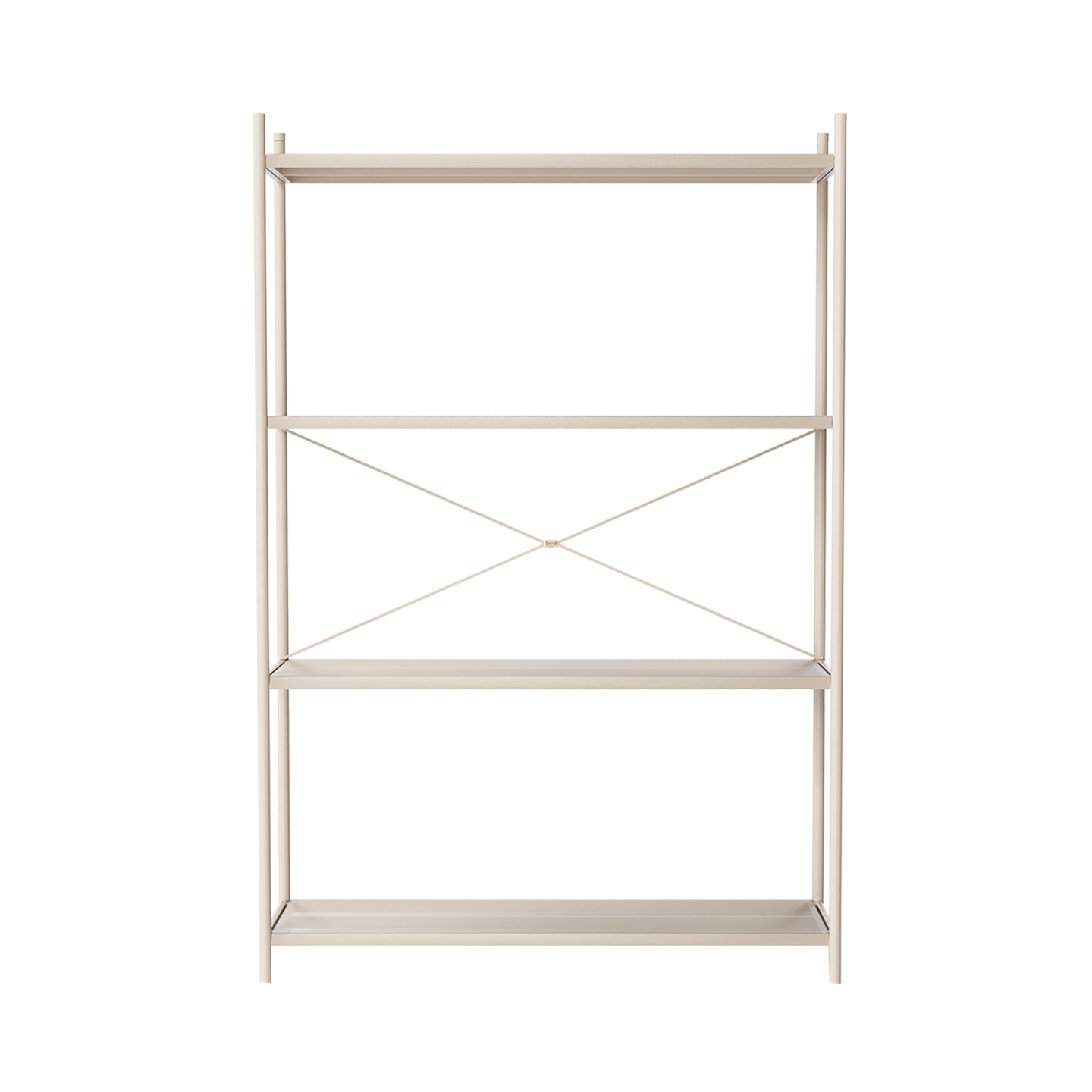 Punctual Shelving System: Configuration 3 + Cashmere (Perforated) + Cashmere