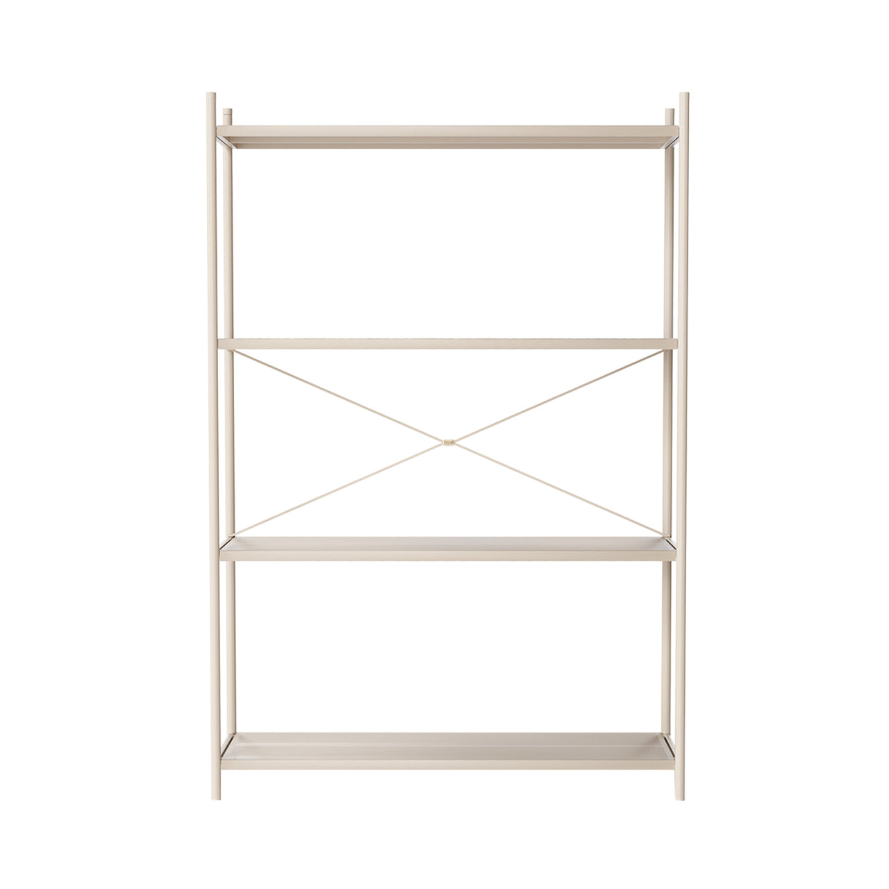 Punctual Shelving System: Configuration 3 + Cashmere (Perforated)