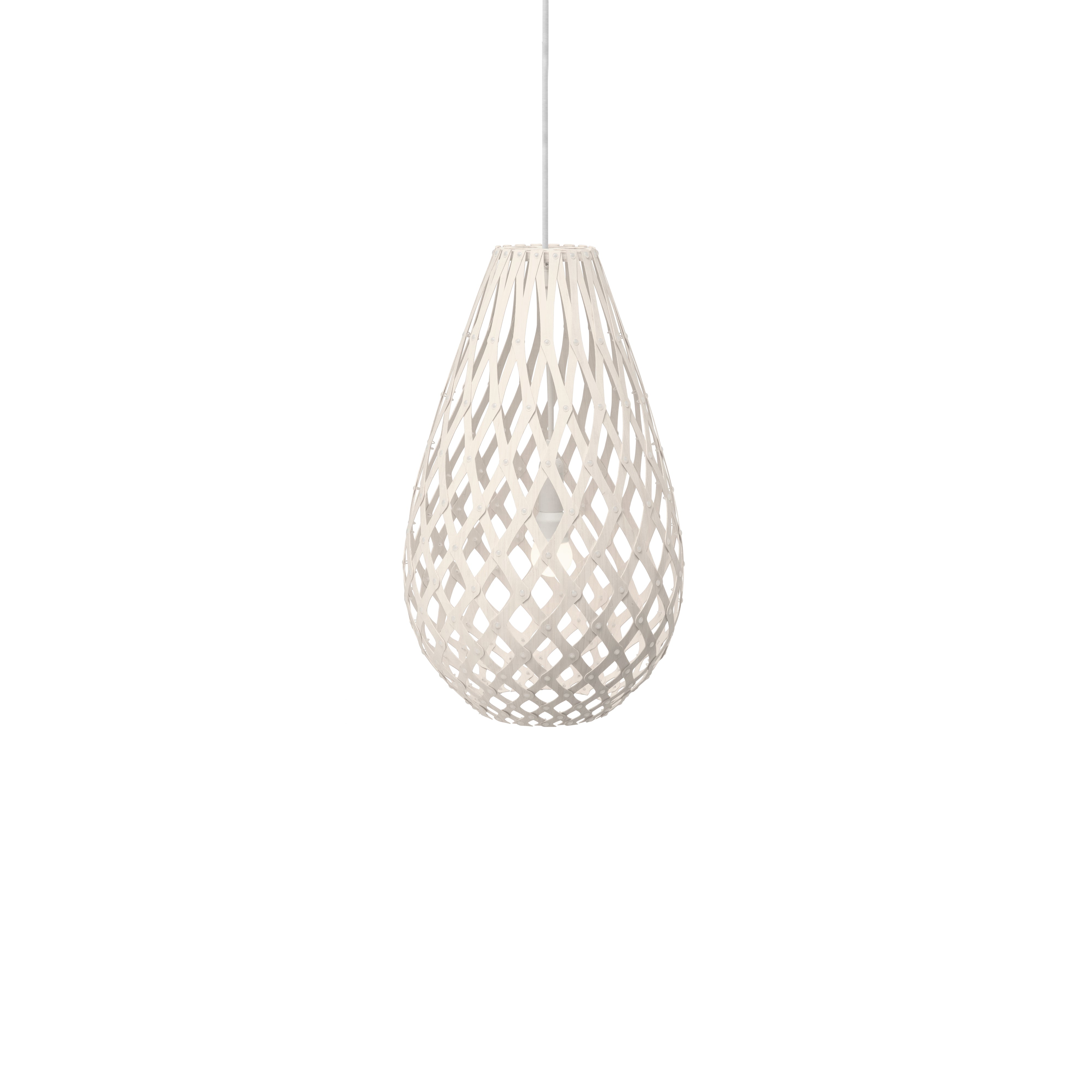 Kōura Pendant Light: Small + White