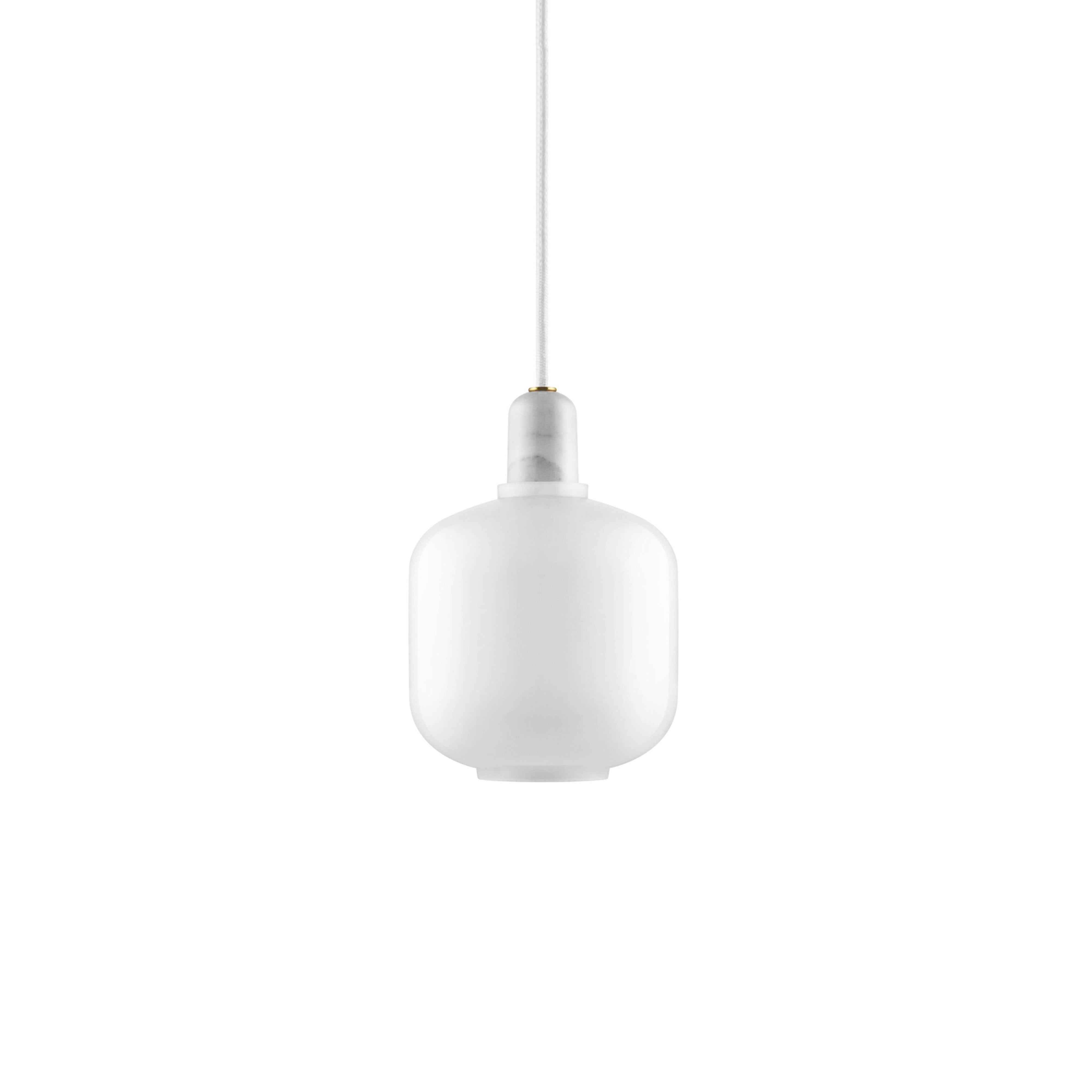 Amp Pendant Lamp: Small + White