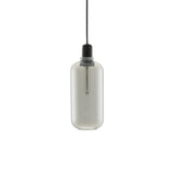 Amp Pendant Lamp: Large + Smoke + Black