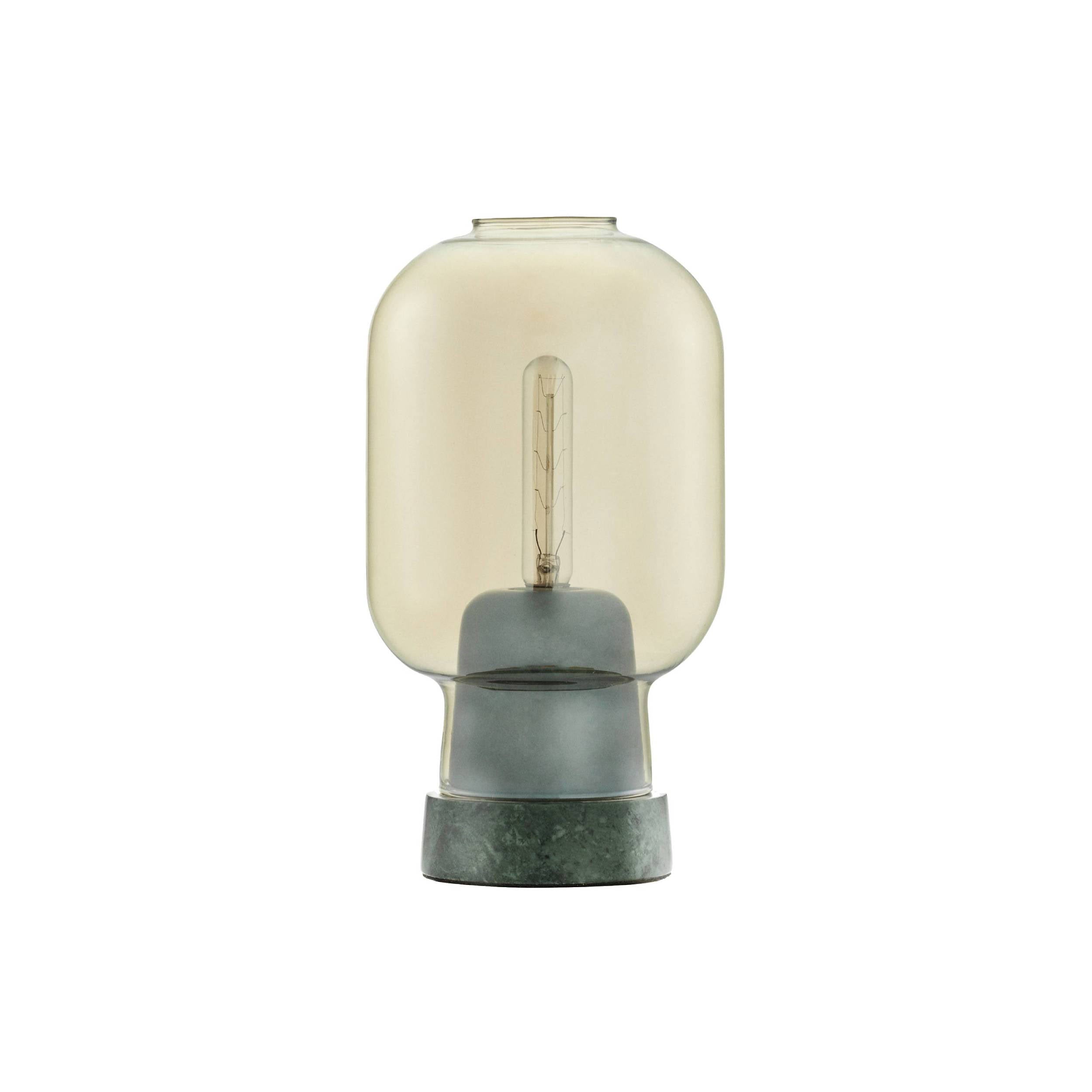 Amp Table Lamp: Gold + Green