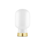 Amp Table Lamp: White + Brass
