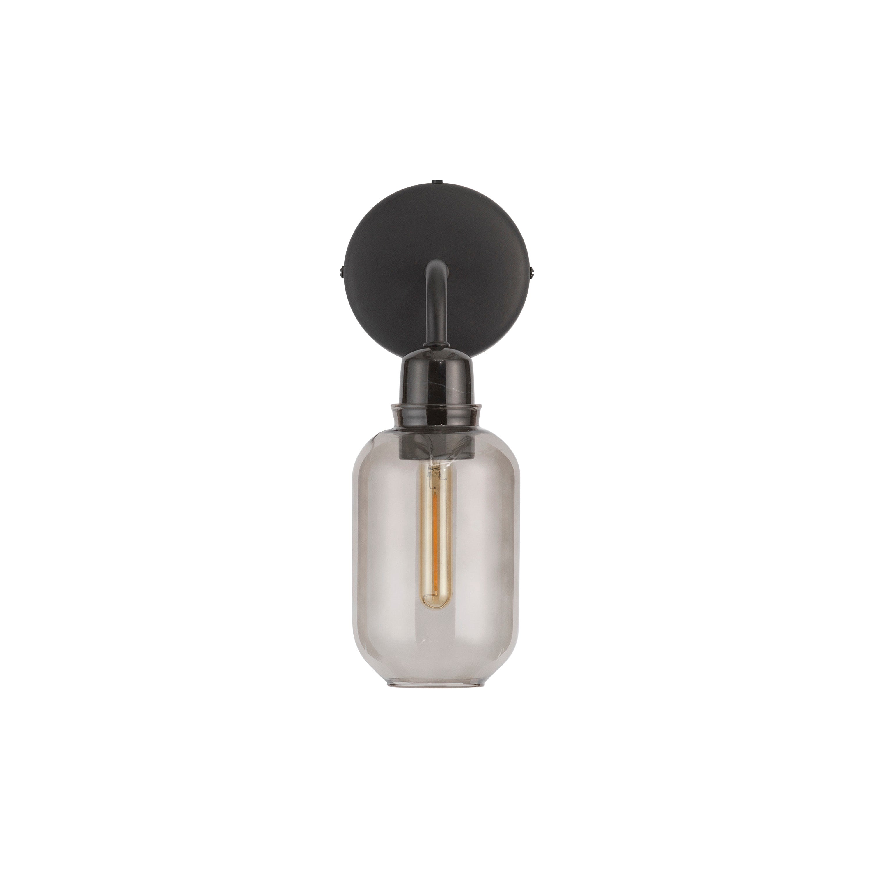Amp Wall Lamp: Smoke + Black