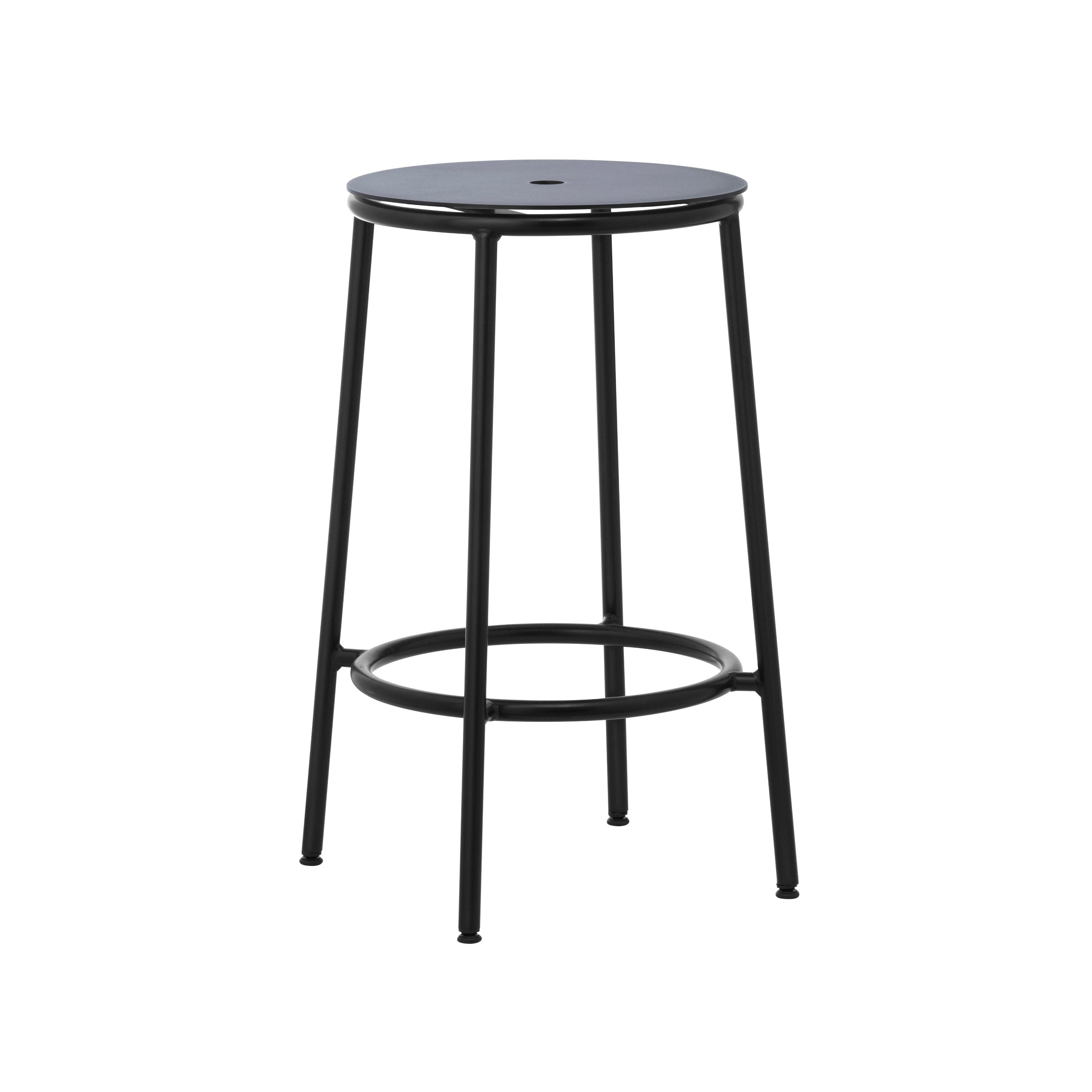 Circa Bar + Counter Stool: Counter + Black Aluminum