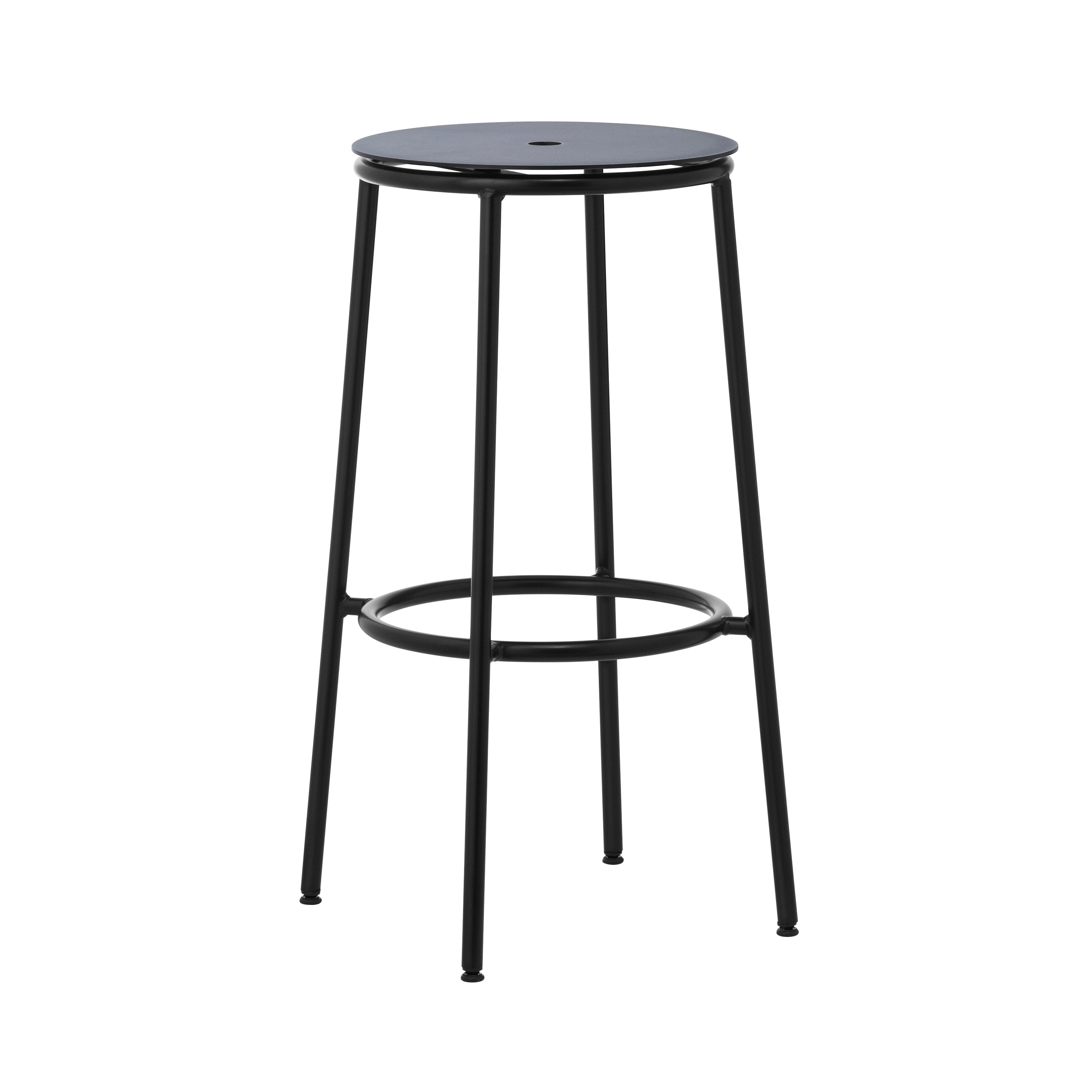 Circa Bar + Counter Stool: Bar + Black Aluminum