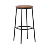 Circa Bar + Counter Stool: Upholstered + Bar + Ultra Leather Brandy