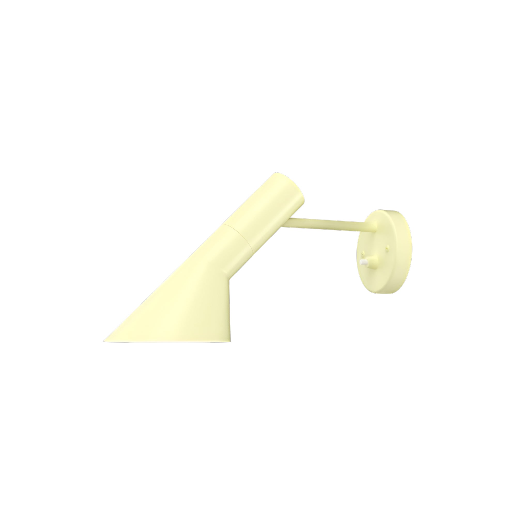 AJ Wall Lamp: Soft Lemon + White Switch