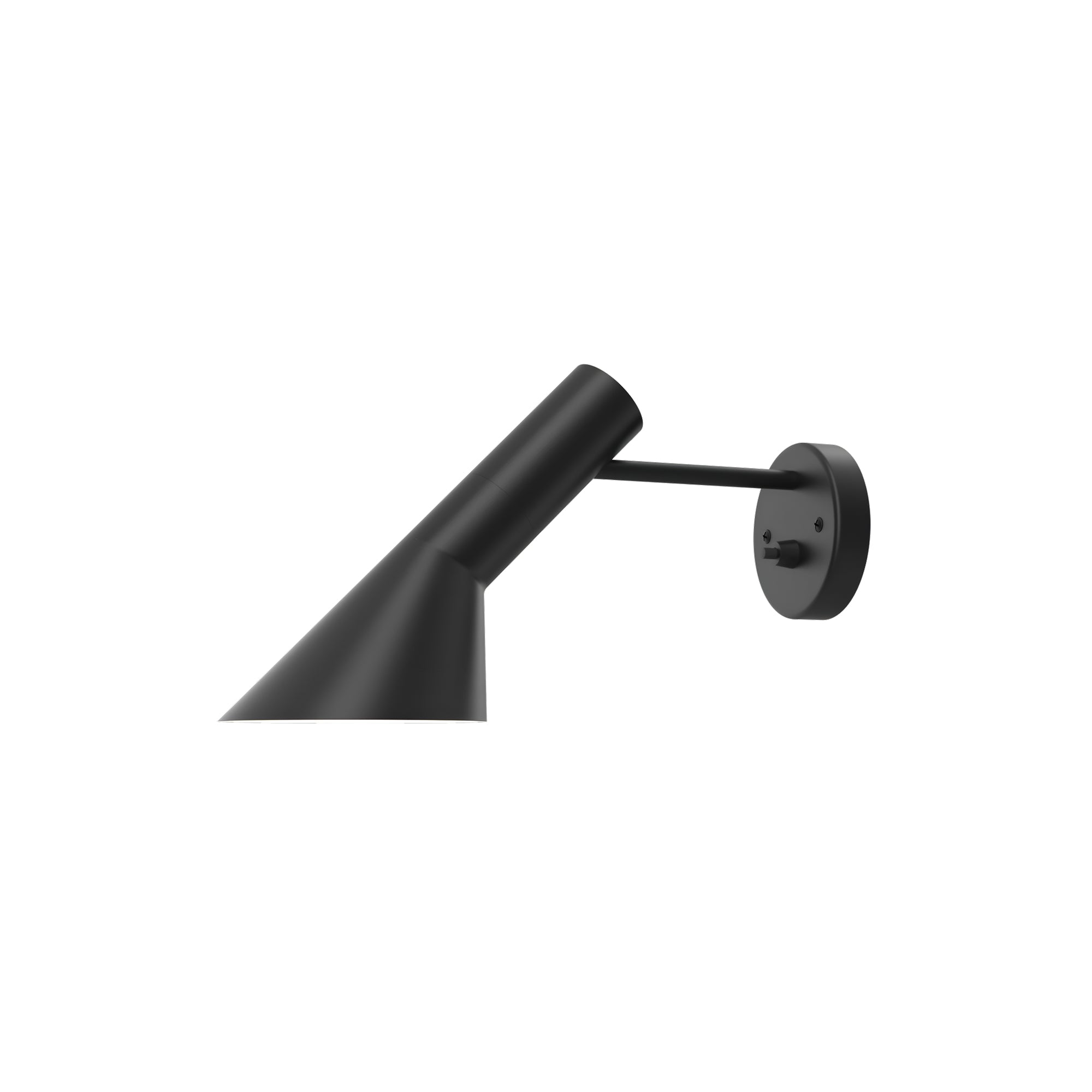 AJ Wall Lamp: Black + Black Switch