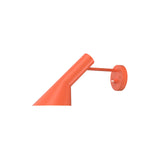 AJ Wall Lamp: Electric Orange + White Switch