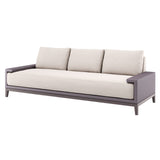 Varick Sofa: Seat + Back Upholstered + Soaped Walnut