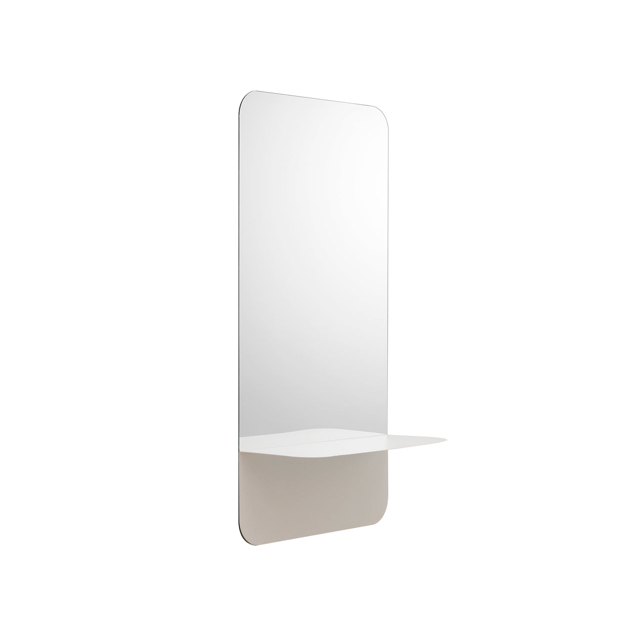 Horizon Mirror: Rectangular + Vertical + White