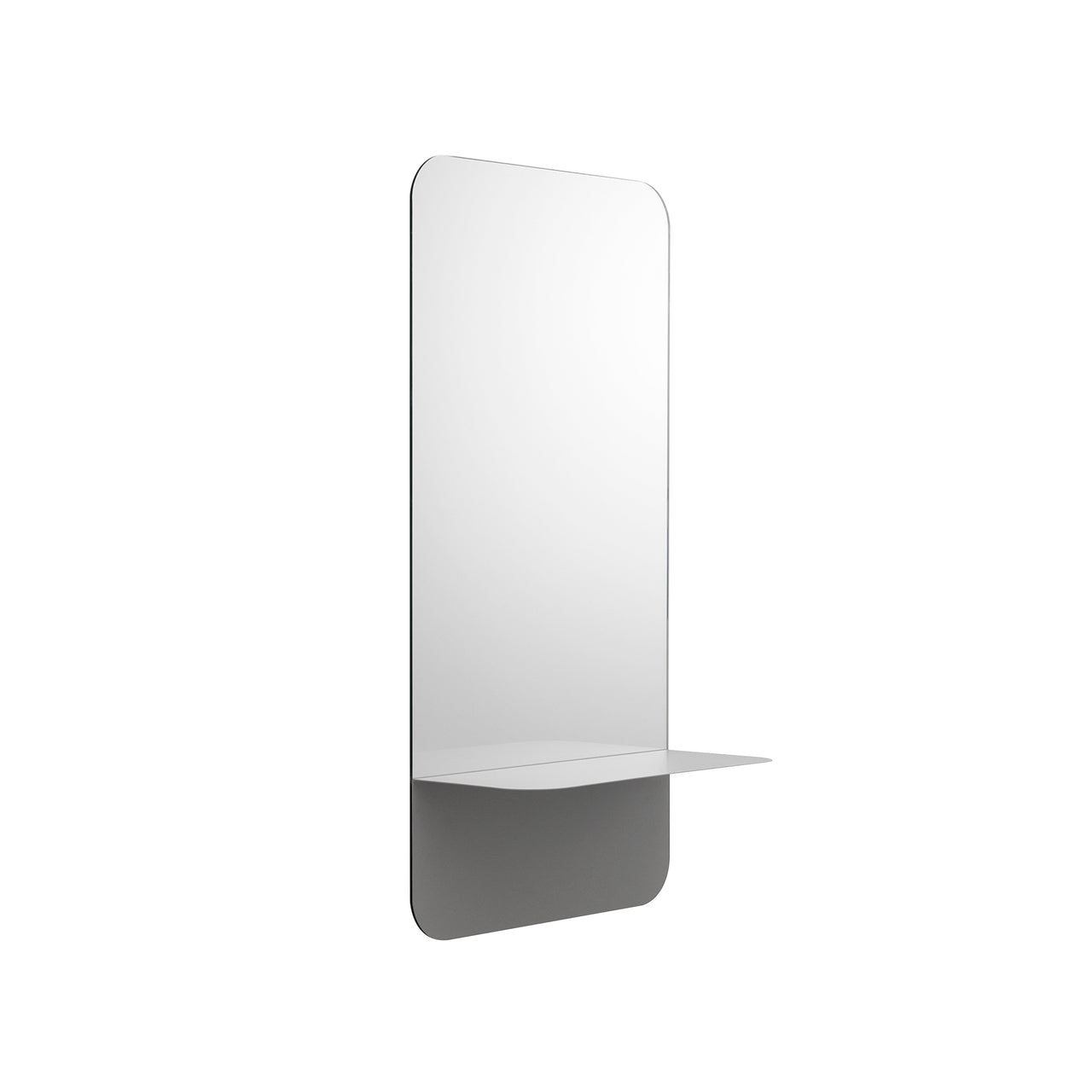 Horizon Mirror: Rectangular + Vertical + Grey