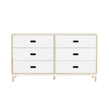 Kabino Dresser: 6 Drawers + White