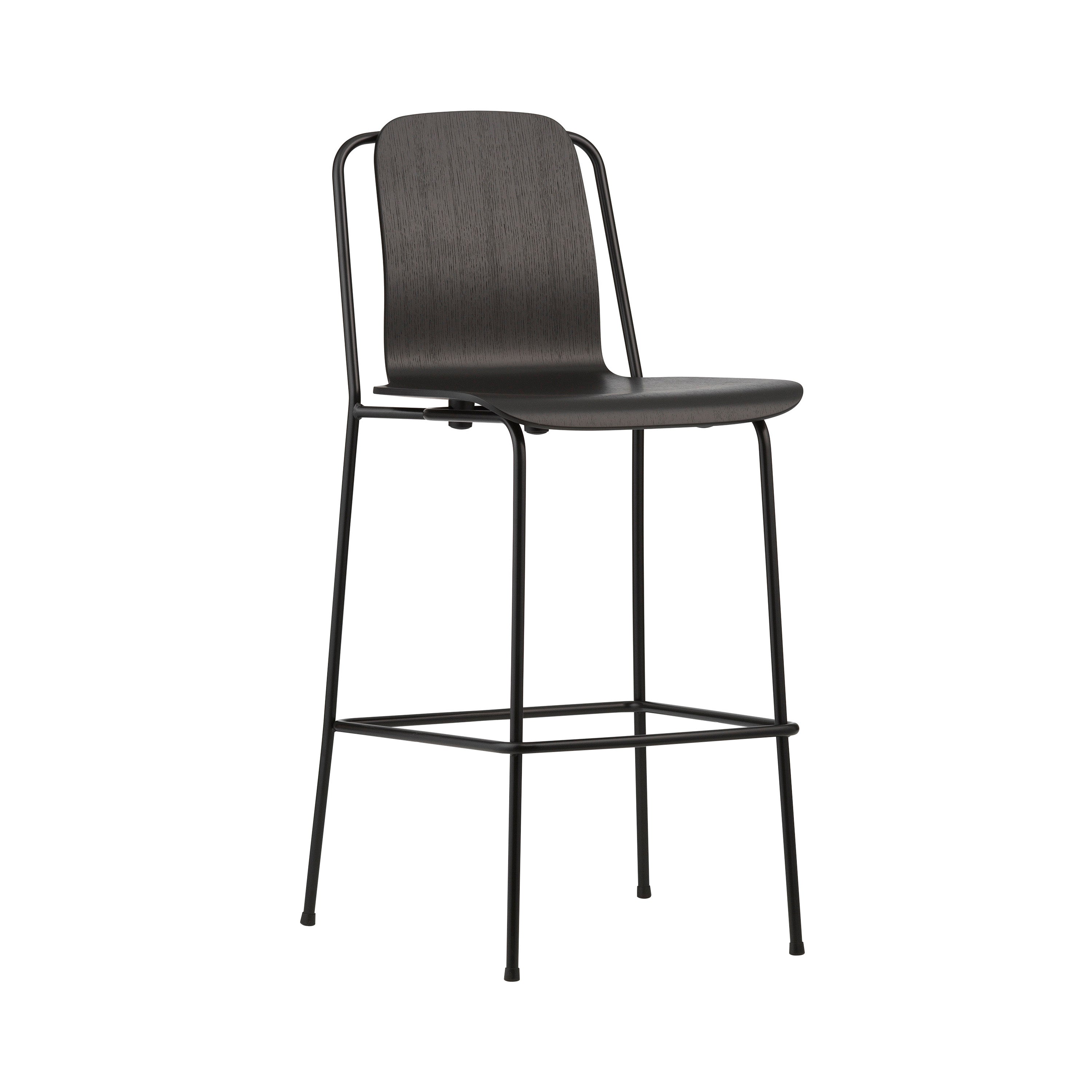 Studio Bar + Counter Chair: Bar + Black