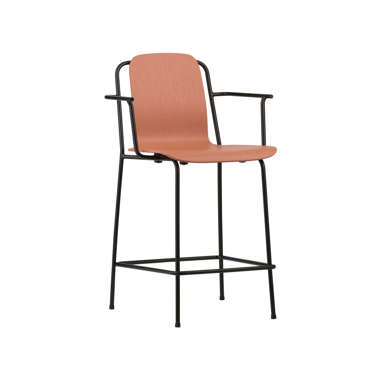 Studio Bar + Counter Armchair: Counter + Brown