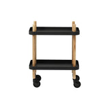 Block Table Cart: Black + Ash
