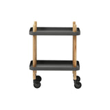Block Table Cart: Dark Grey + Ash