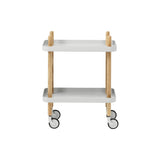 Block Table Cart: Light Grey + Ash