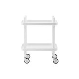 Block Table Cart: White