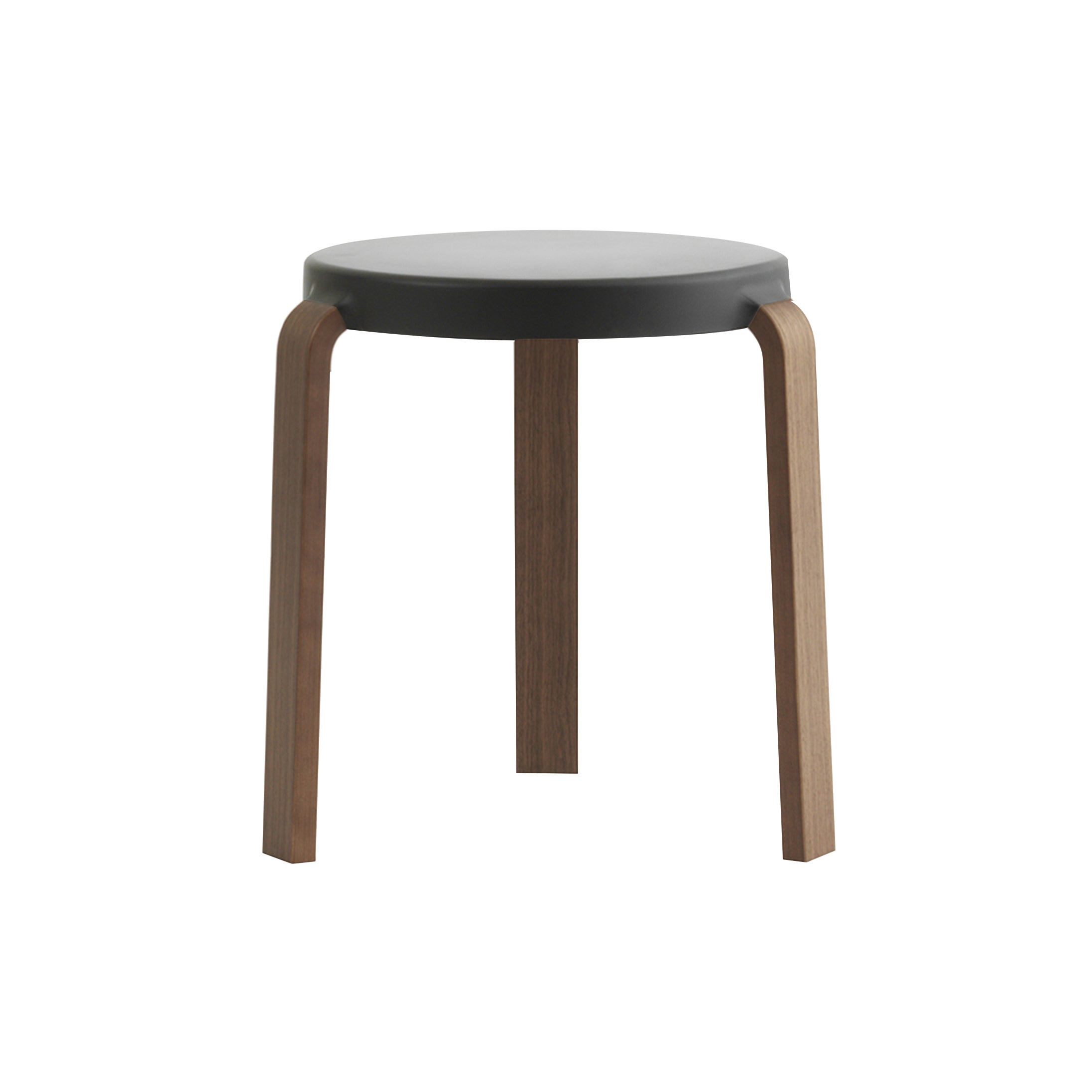 Tap Stool: Walnut + Black
