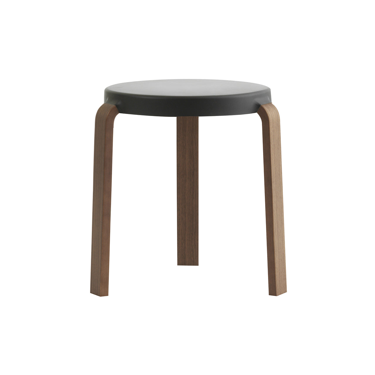 Tap Stool: Walnut + Black