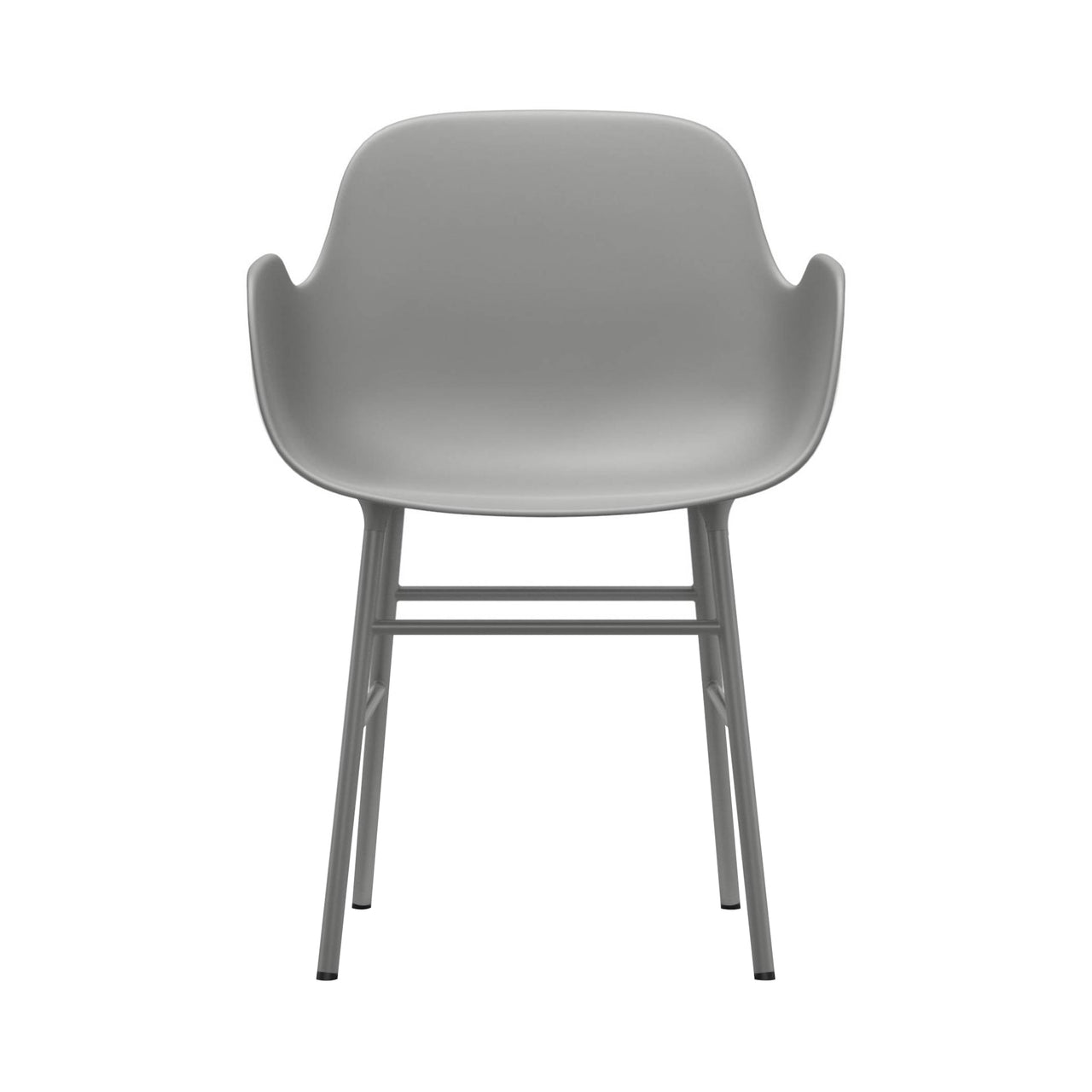 Form Armchair: Steel + Grey