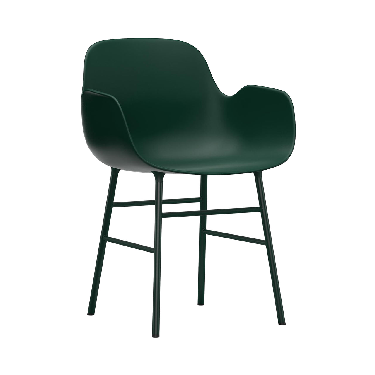 Form Armchair: Steel + Green