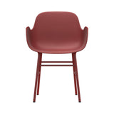 Form Armchair: Steel + Red