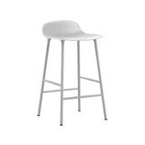Form Bar + Counter Stool: Steel + Counter + White