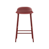 Form Bar + Counter Stool: Steel + Counter + Red