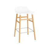 Form Bar + Counter Stool: Oak Legs + Counter + White