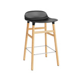 Form Bar + Counter Stool: Oak Legs + Counter + Black