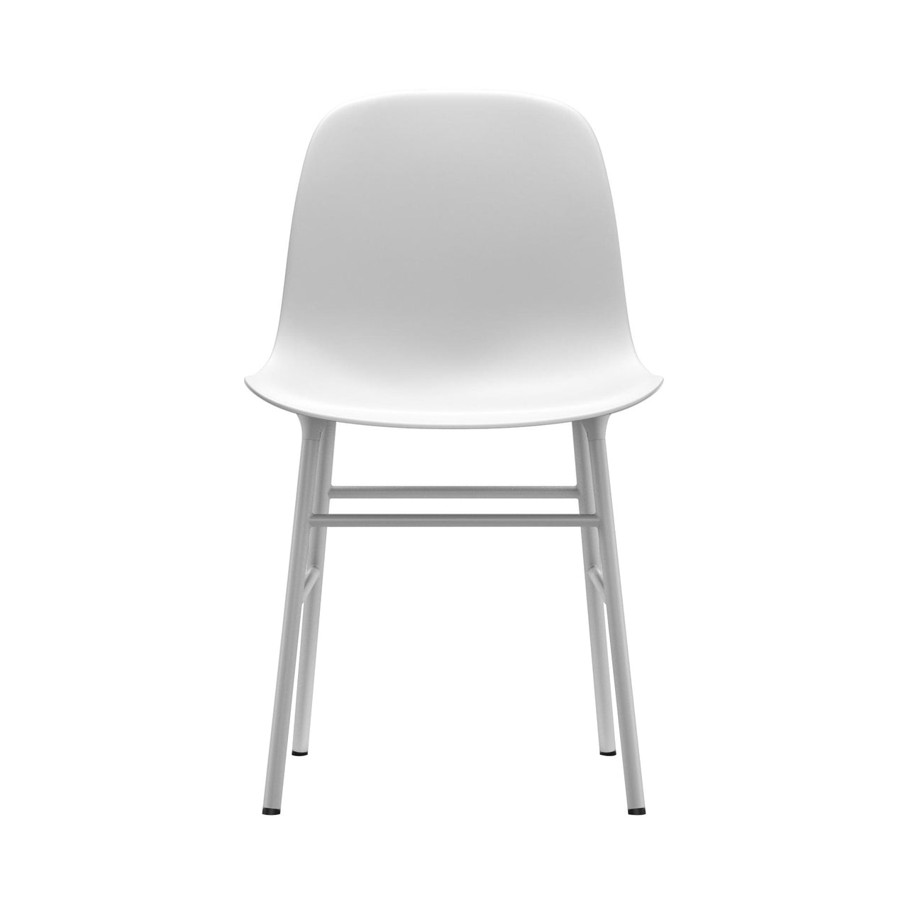 Form Chair: Steel + White
