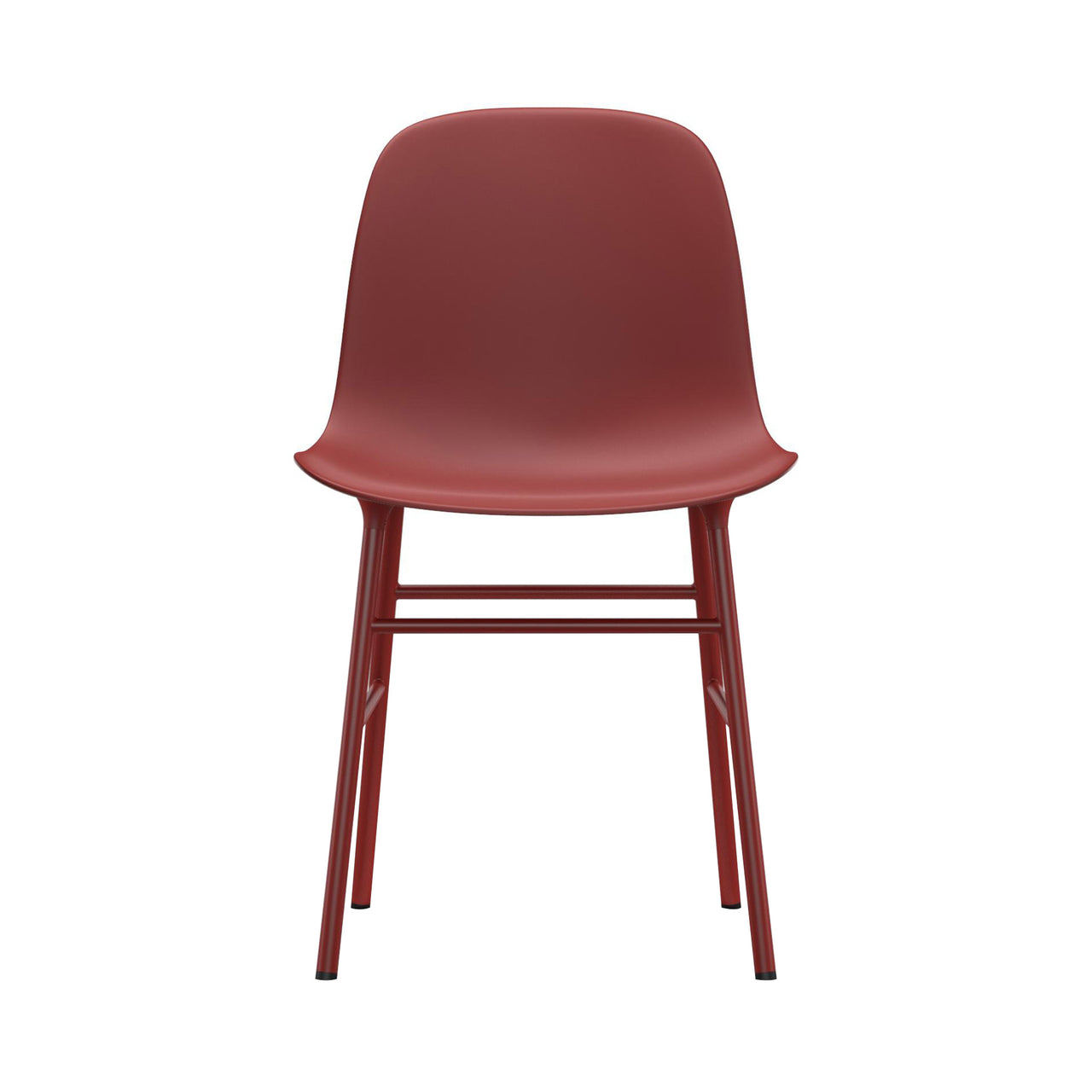 Form Chair: Steel + Red