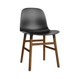 Form Chair: Wood Base + Black + Walnut