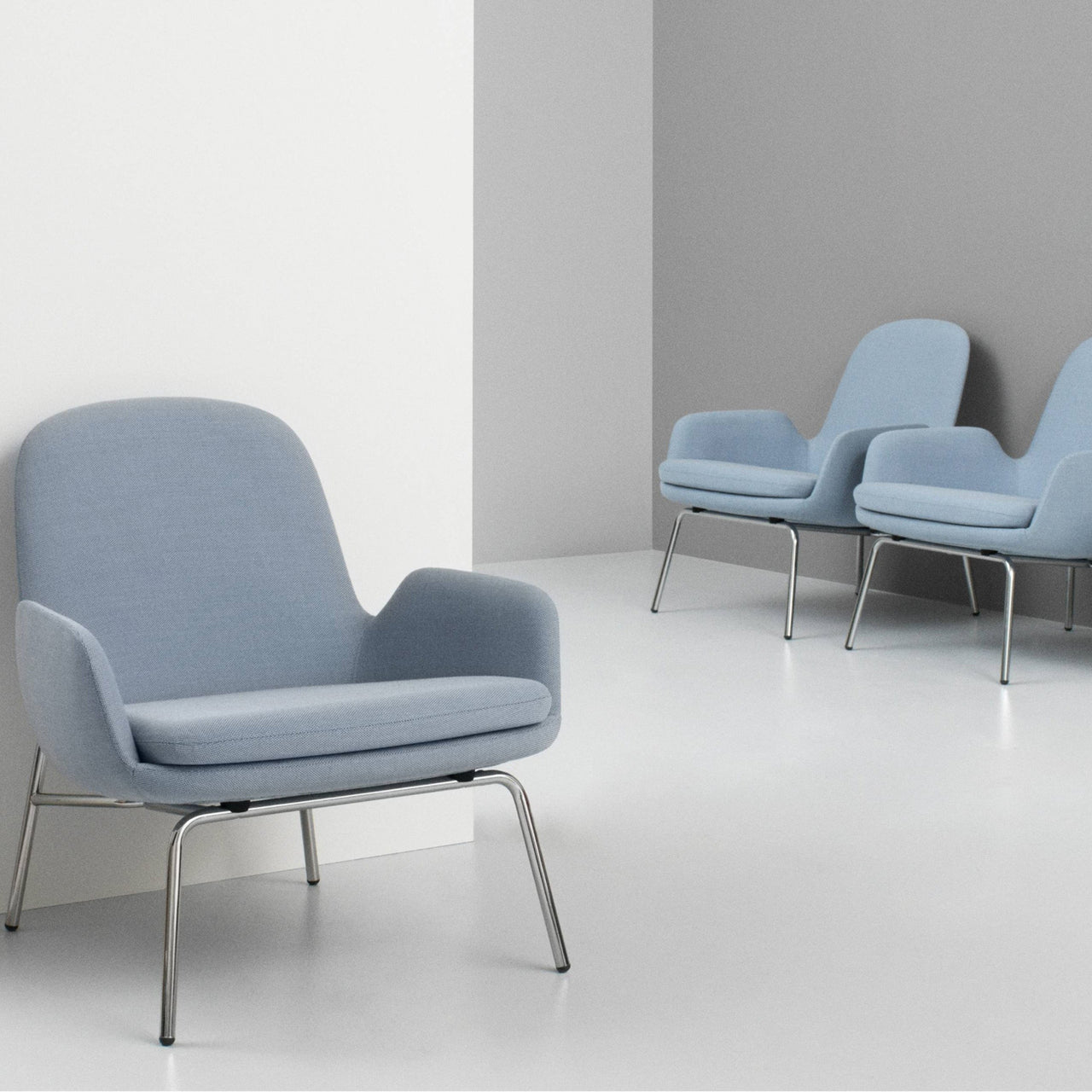 Era Lounge Chair: Low + Metal Base