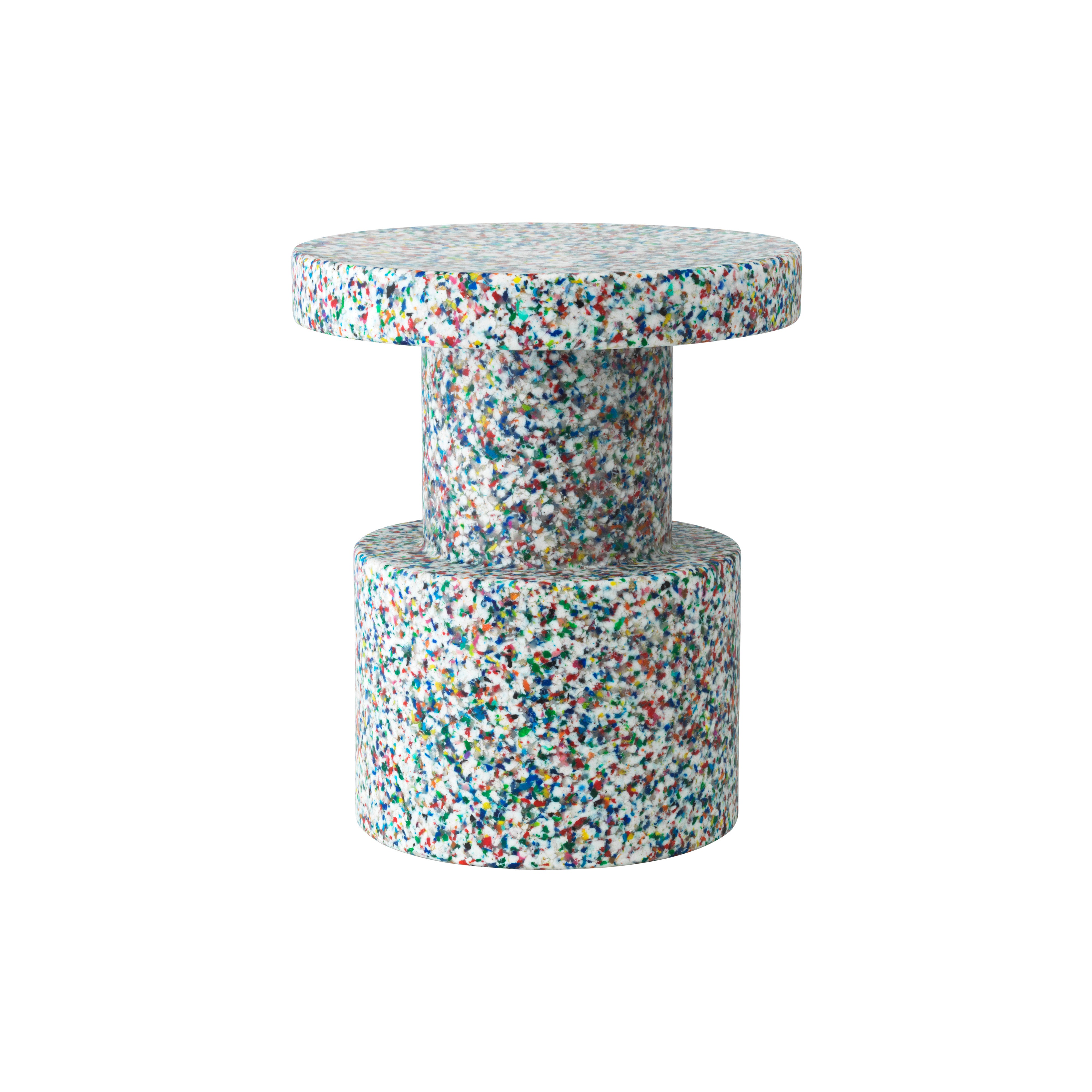 Bit Stool: Column: White Multi