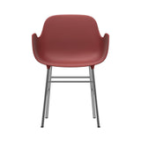 Form Armchair: Chrome + Red